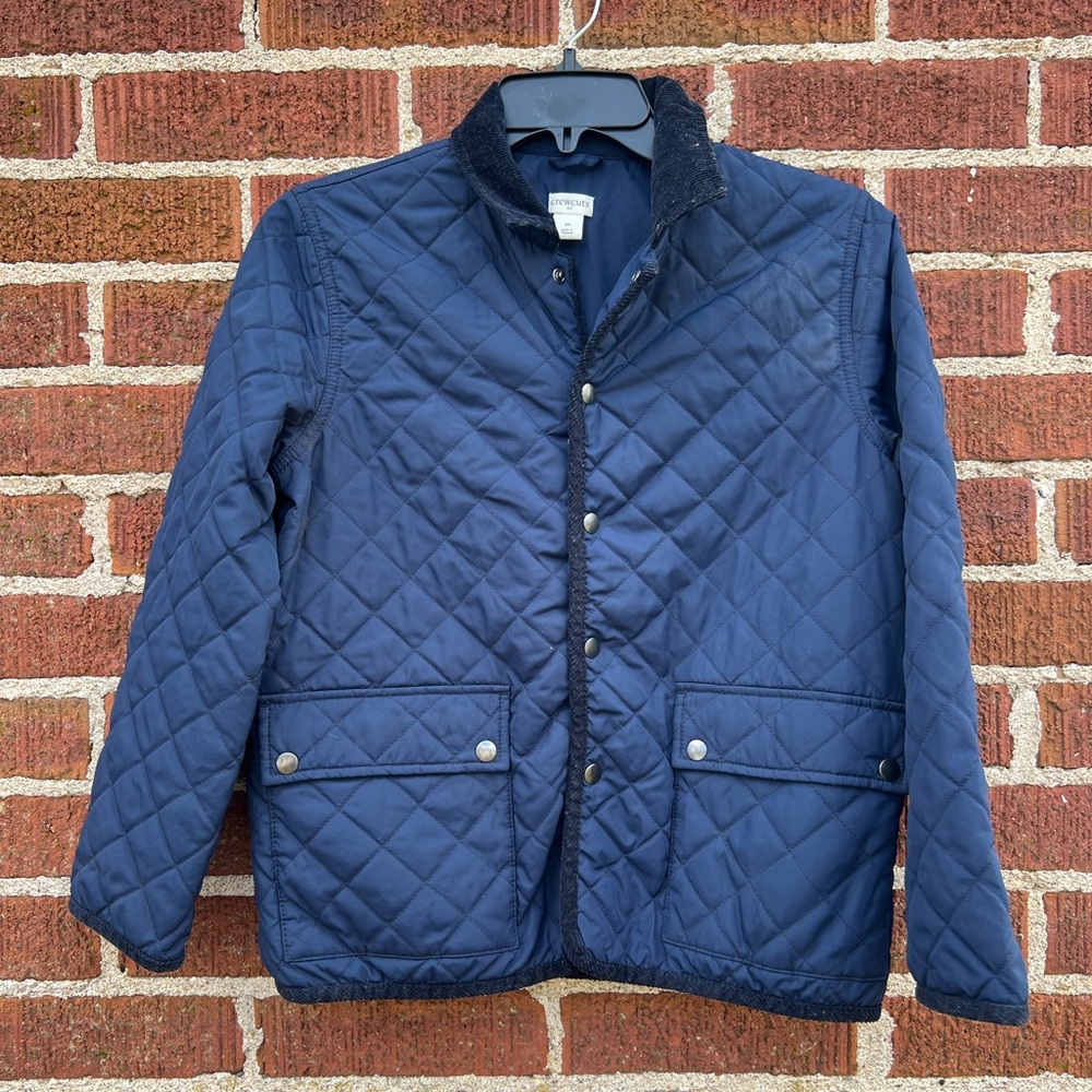 J. Crew Navy Quilted Kids Jacket